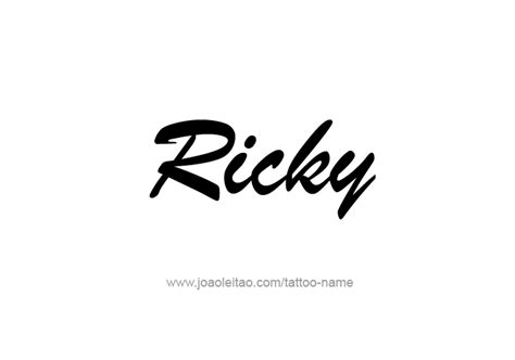 Ricky Name Tattoo Designs in 31 Styles